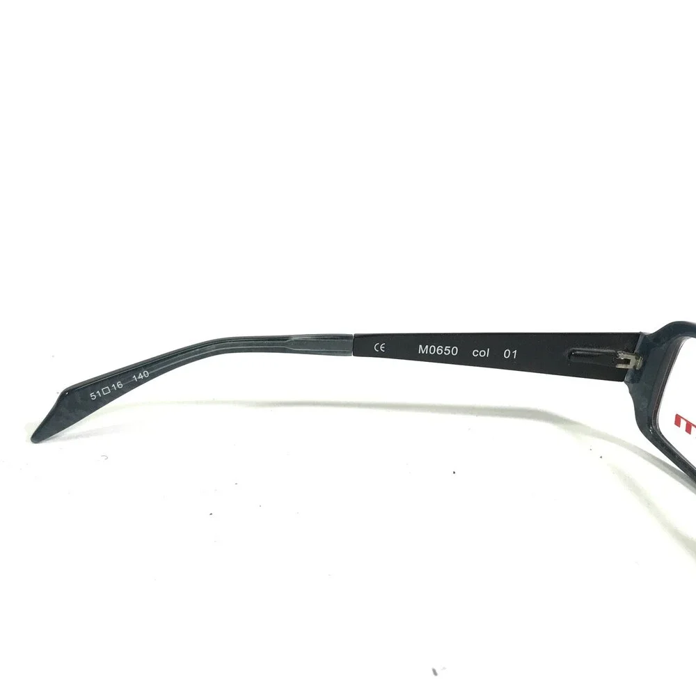 Mikli M0650 col 01 Eyeglasses Frames Black Rectangular Full Rim 51-16-140